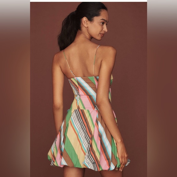 S/W/F Fitted Balloon Mini Dress - Picture 2 of 6